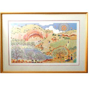 RARE Mexican Art BLANCHE DAVIDSON Signed Limited Edition Low Number Litho